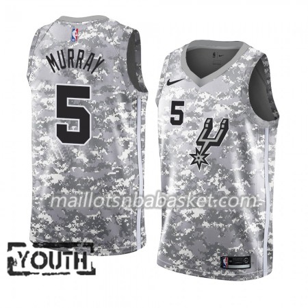 Maillot Enfant San Antonio Spurs Dejounte Murray 5 2018-19 Nike Gris Swingman